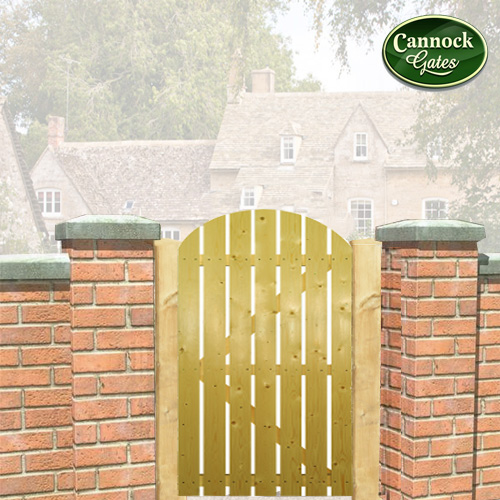 Dorset Arch Top Timber Garden Gate 4ft, Wooden Side Gates For Houses