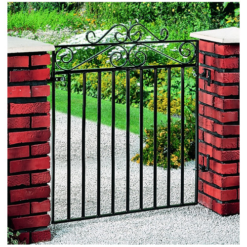 Marlborough Metal Garden Gate 4ft, Iron Garden Gates
