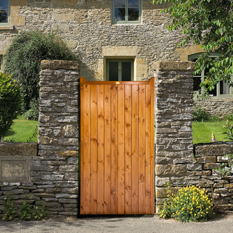 Norfolk Timber Garden Side Gate (6ft) High - Cannock Gates