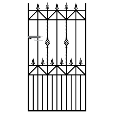 Royale Ascot Tall metal garden gate