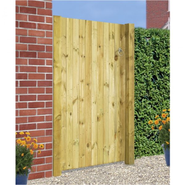 devon tall wooden garden gate