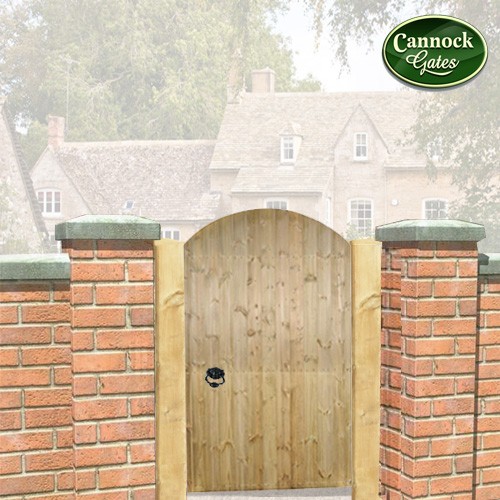 Arched Timber Garden Gate 4ft High, Wooden Garden Arch With Gate Uk