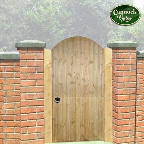 Devon Arched Timber Side Gate 6ft, Arched Wooden Garden Gates Uk