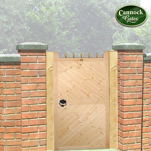 Parquetry Timber Side Gate 6ft 6in, Wooden Garden Side Doors