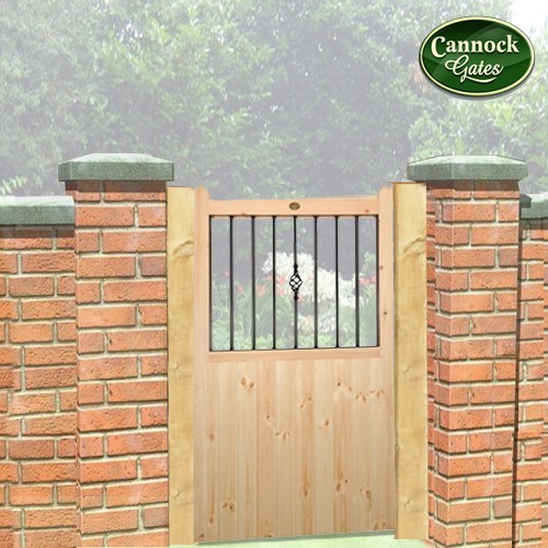 Salisbury Timber Garden Side Gate 5ft High Cannock Gates - Garden Gates Metal With Wood
