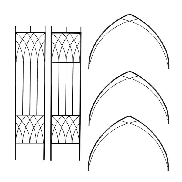 Abbey Metal Garden Rose Arch Arbour
